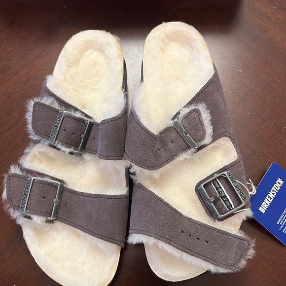 Arizona shearling stormy great Birkenstocks OA - Picture 2 of 4